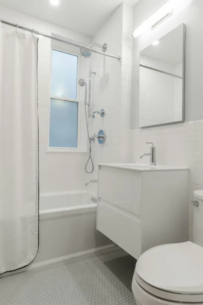 12 Best White Bathroom Ideas for a Luxurious Look 44 black and white master bathroom