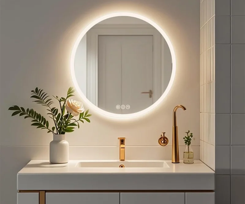 round led mirror