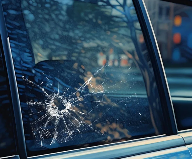 broken glass sticker