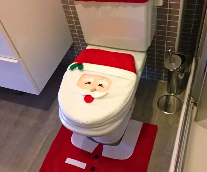 christmas bathroom set