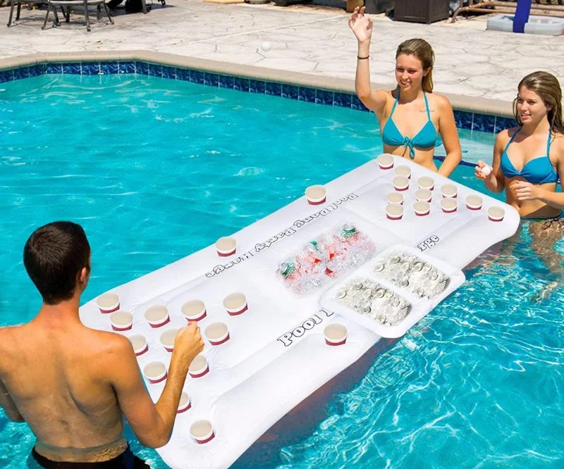 floating beer pong
