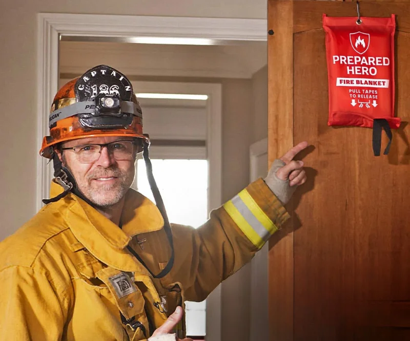 prepared hero fire blanket