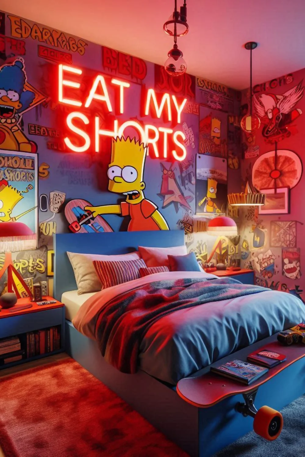 9 Bedroom Designs That Prove The Simpsons Have the Coolest Bedroom 2 bedroom wall decor ideas
