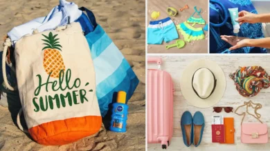 beach vacation travel list
