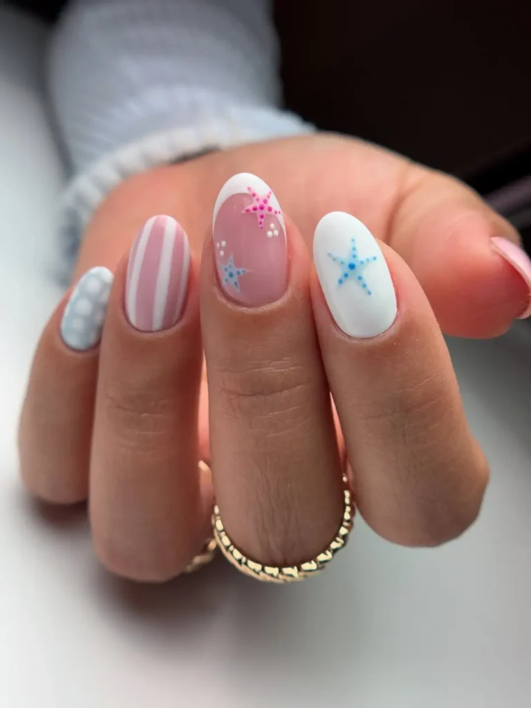 beach nails vacation 1