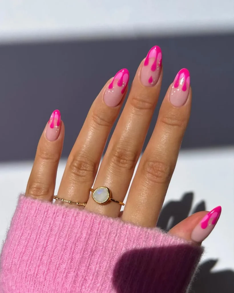 beautiful pink nails