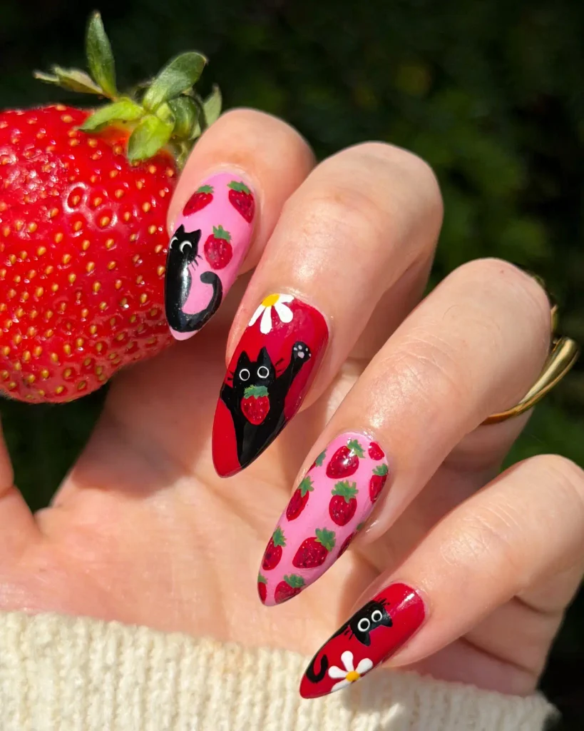 cat nails design 4 cat nails design 4