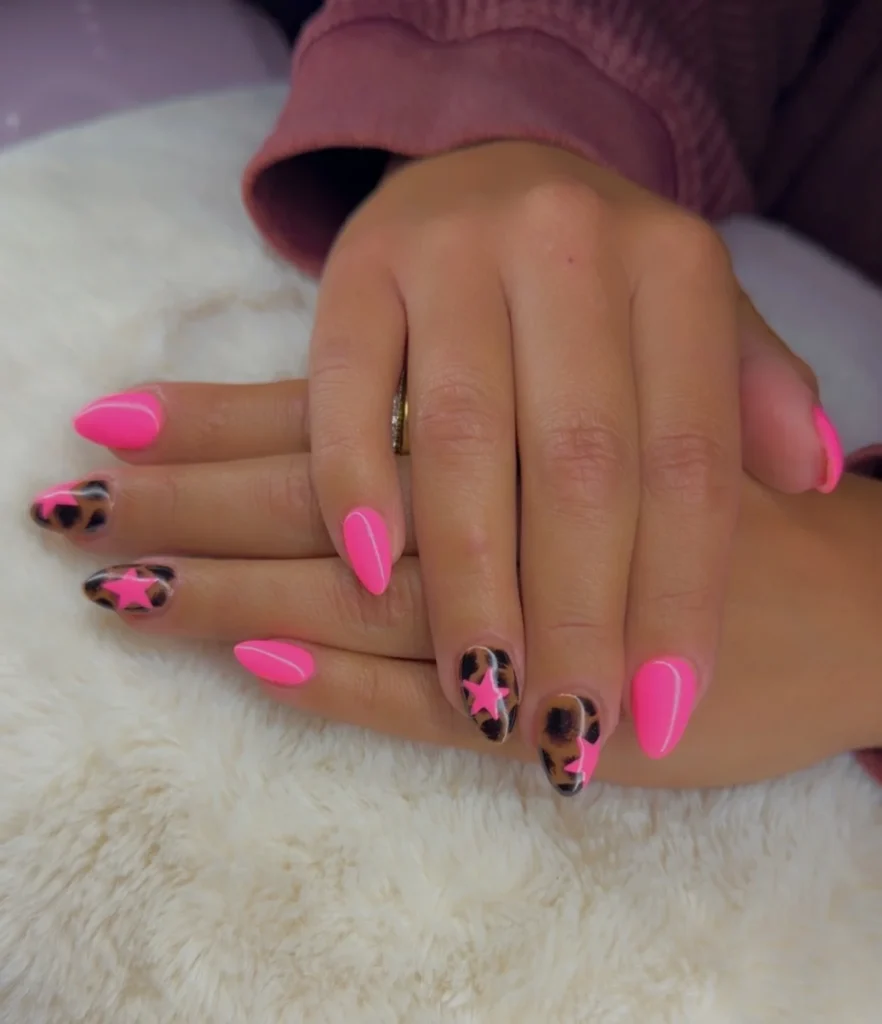 hot pink nail 2
