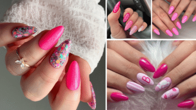 hot pink nail