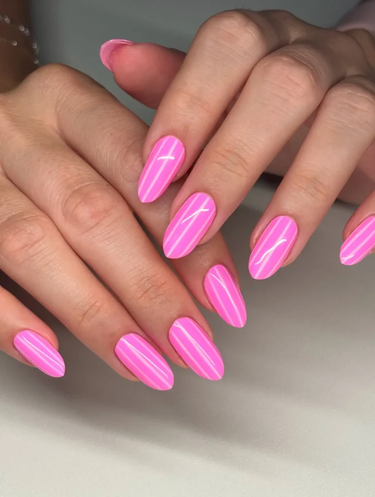 hot pink nail color 3