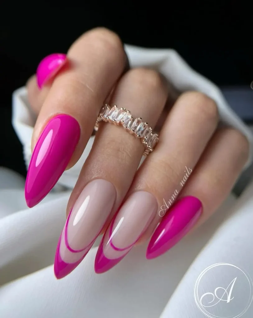 hot pink nail color 5