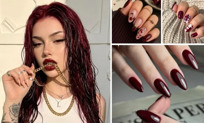 nails that match red hair