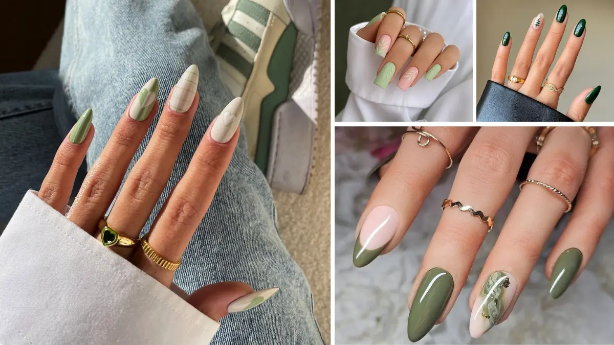 nails to match green dress