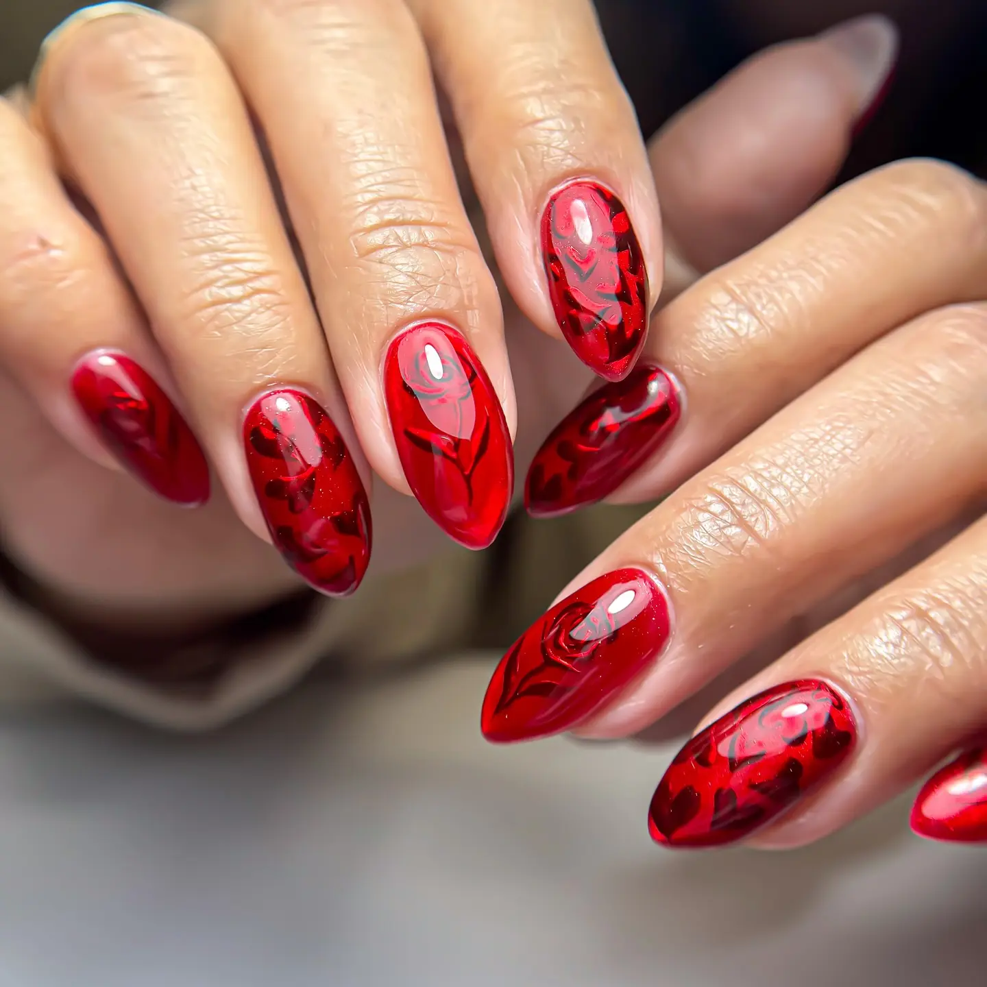 nails to match red dress 2