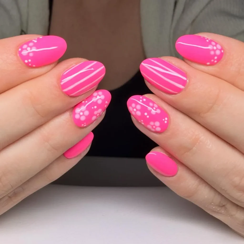 pink nails 4