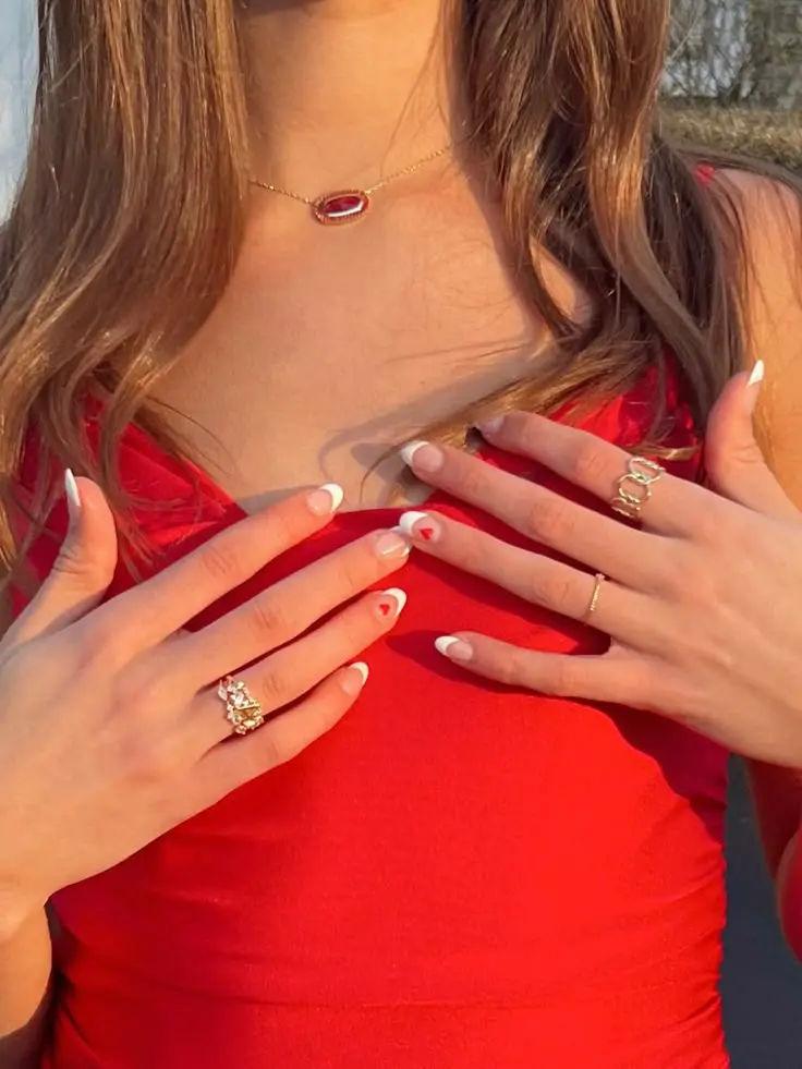 what nails match a red dress 3