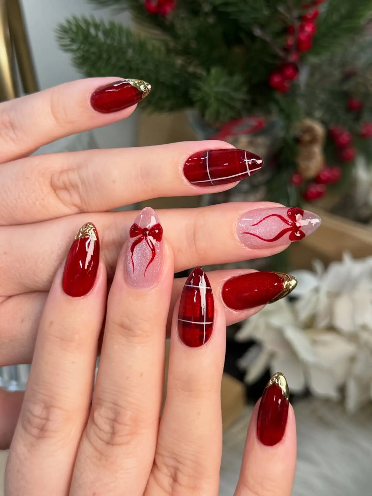 christmas nail designs cute 3