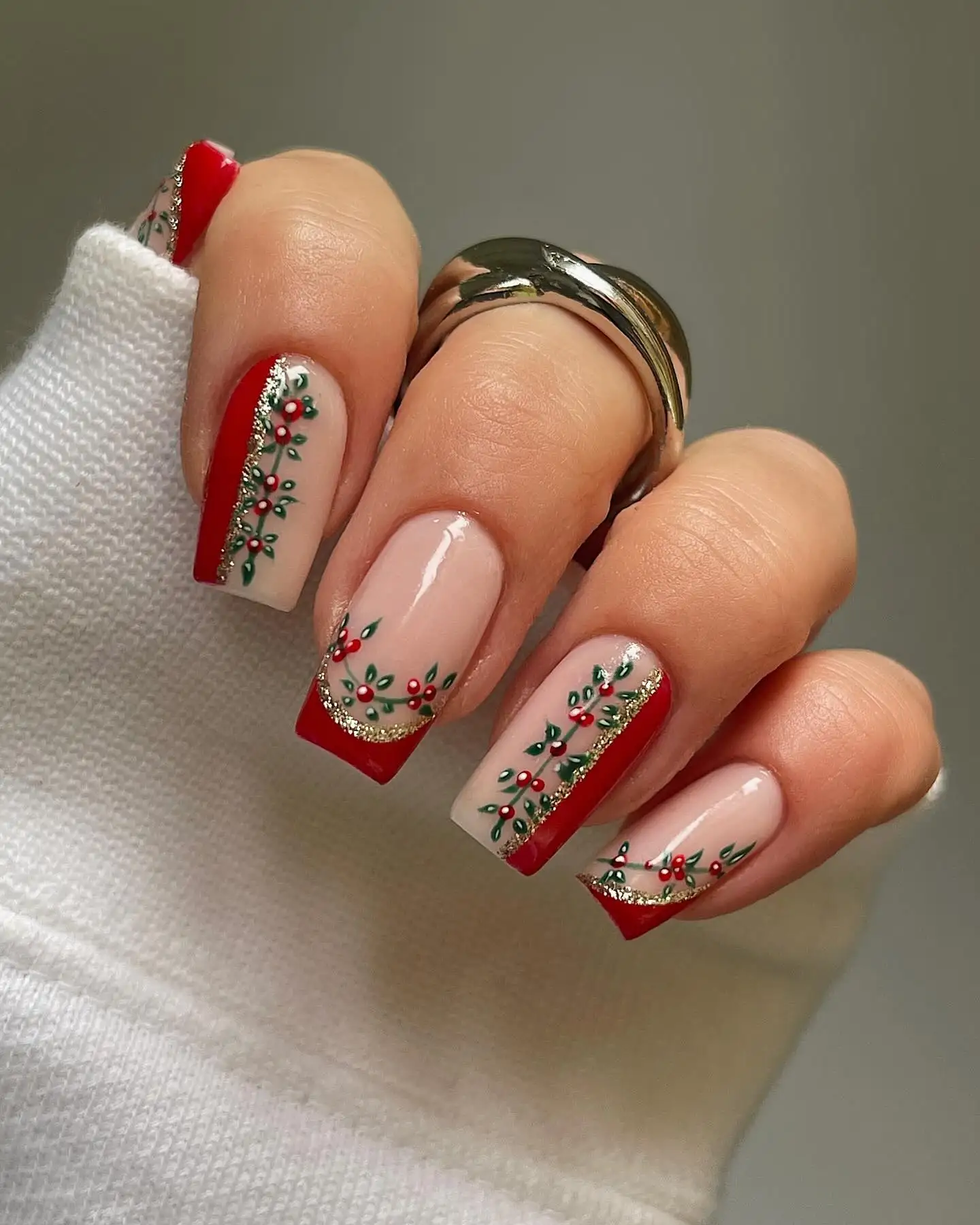 christmas nail designs simple 2