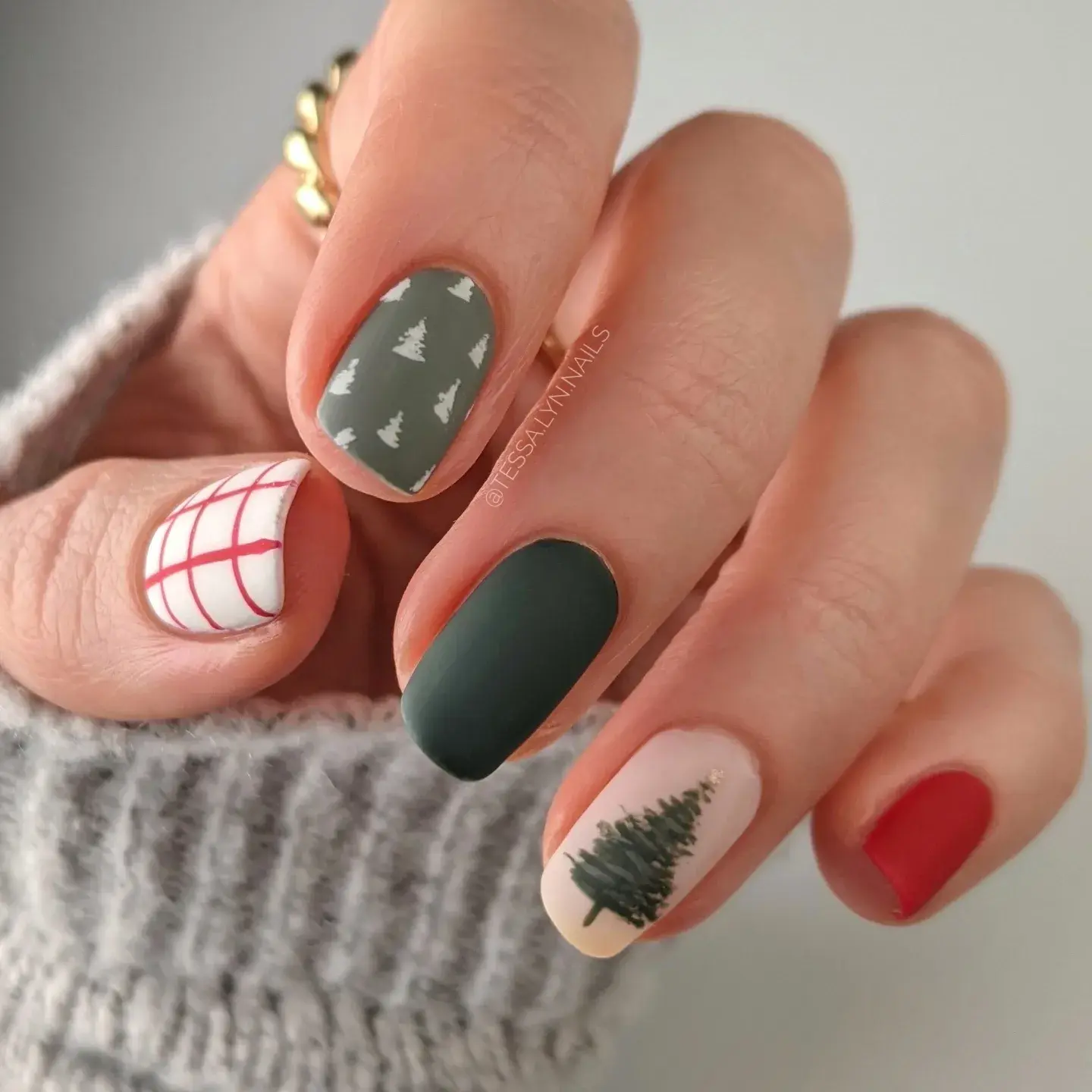 christmas nail designs simple 3 1