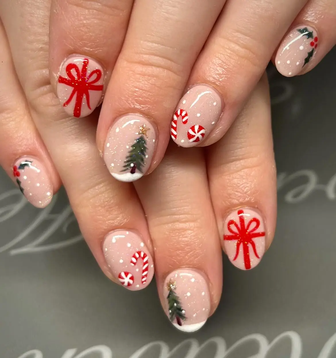 christmas nail short 1 christmas nail short 1