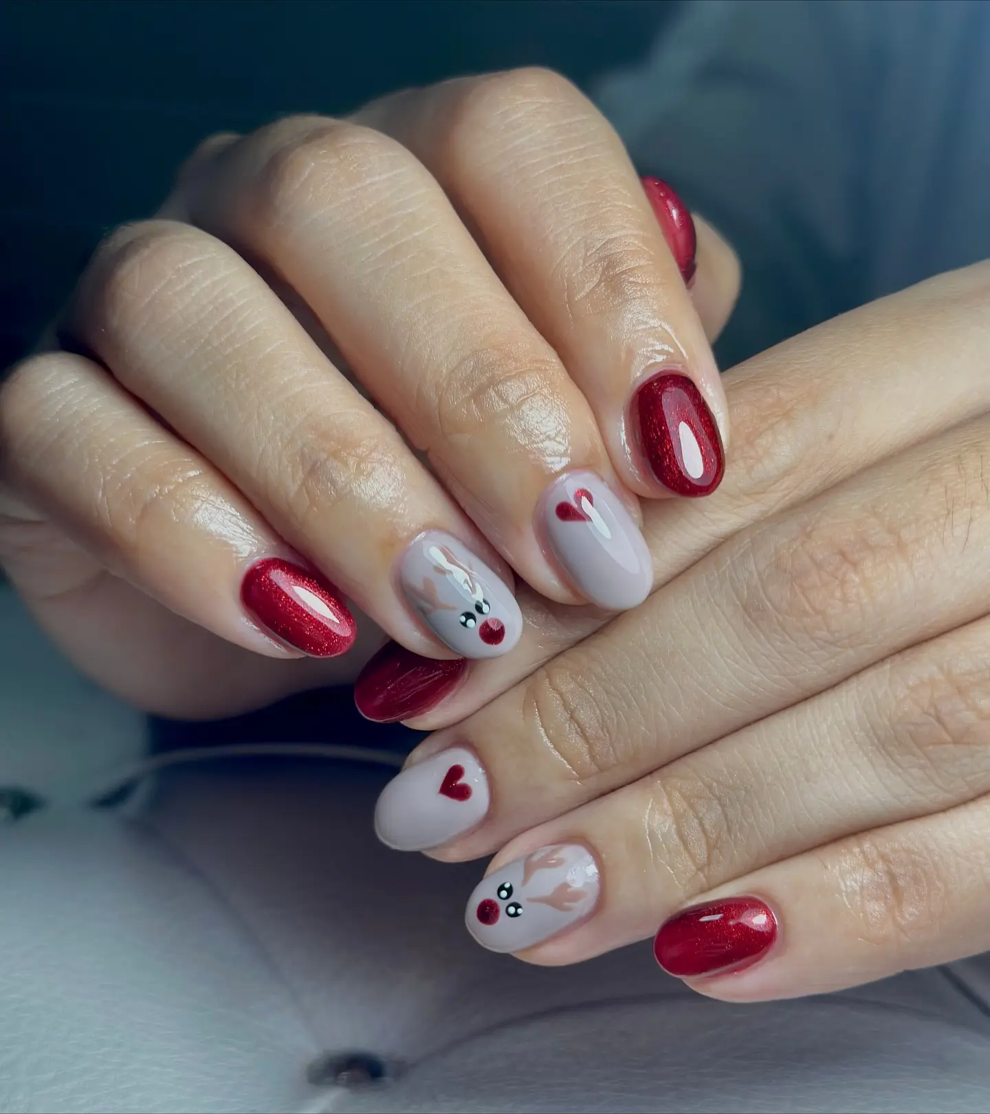 christmas nail short 6 christmas nail short 6