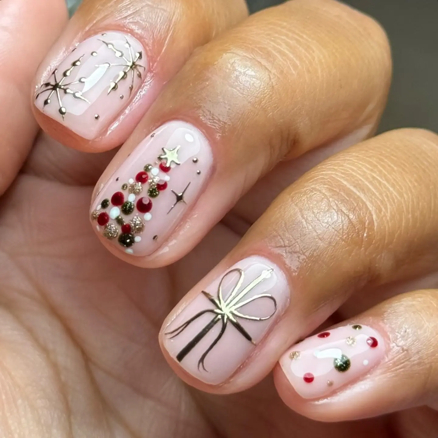 christmas nail short 7 christmas nail short 7