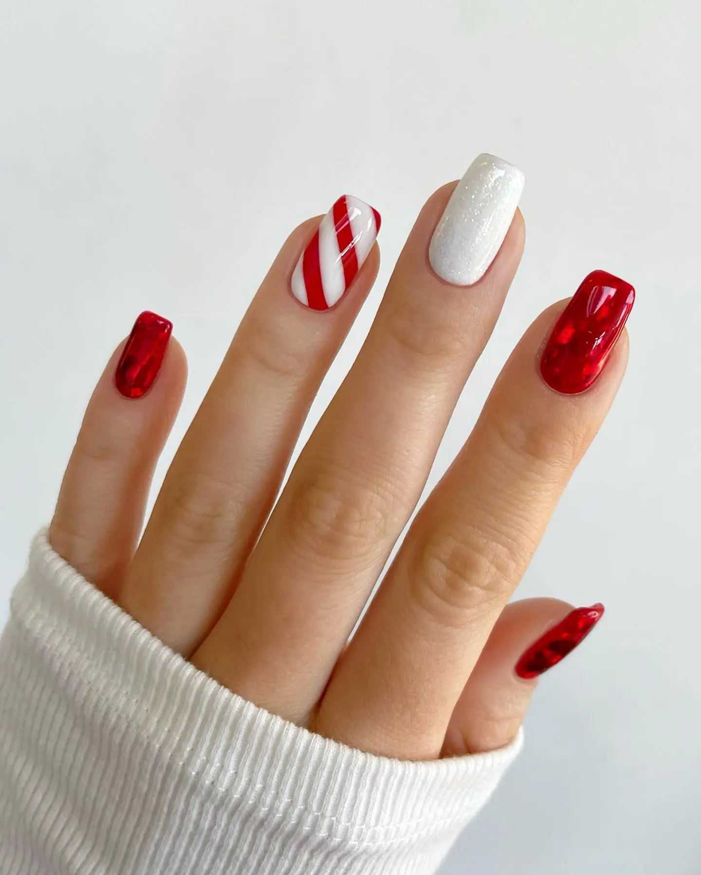 christmas nail simple 13