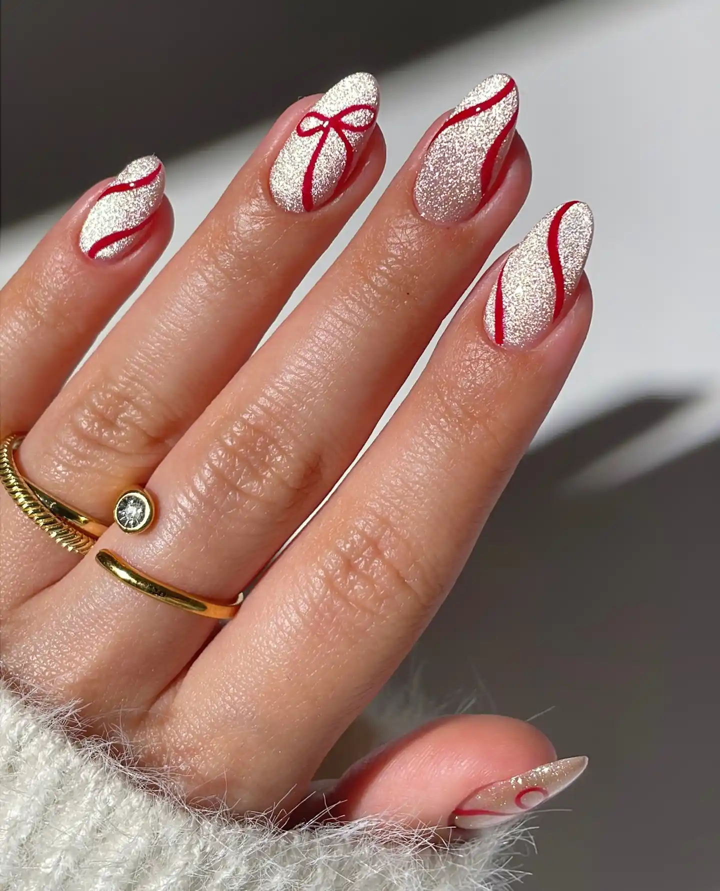 christmas nail simple 9