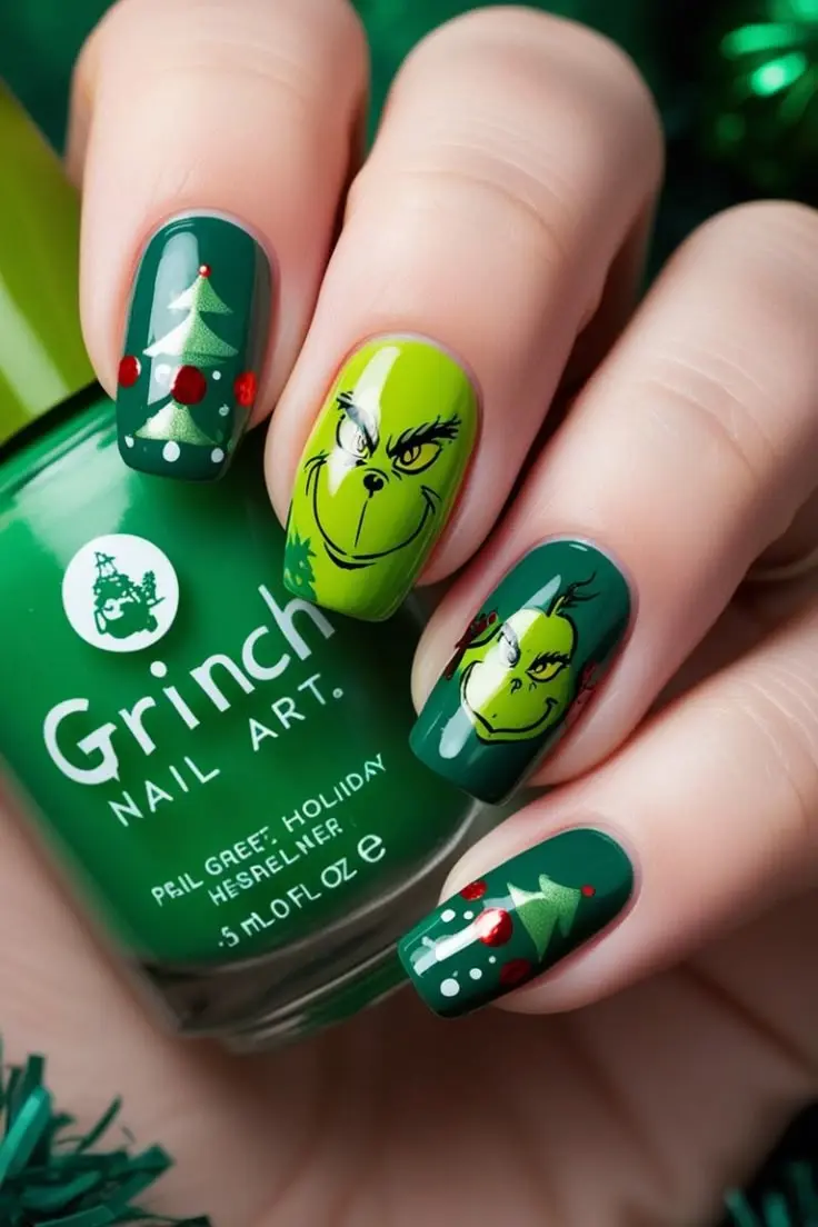 christmas nails grinch 3 christmas nails grinch 3