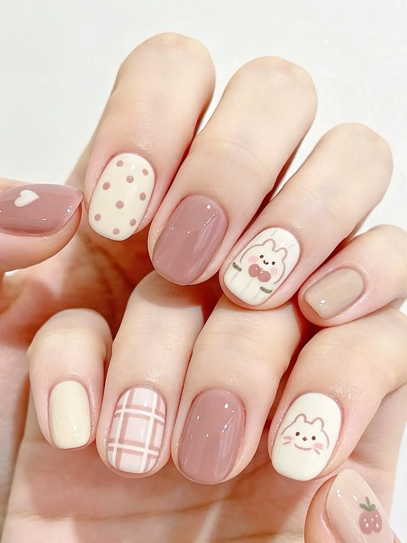 cute korean nails 16