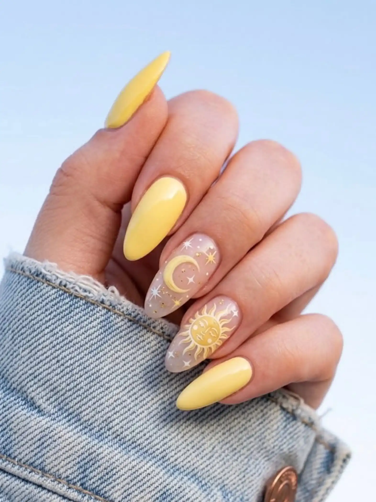 nail design ideas yellow 10