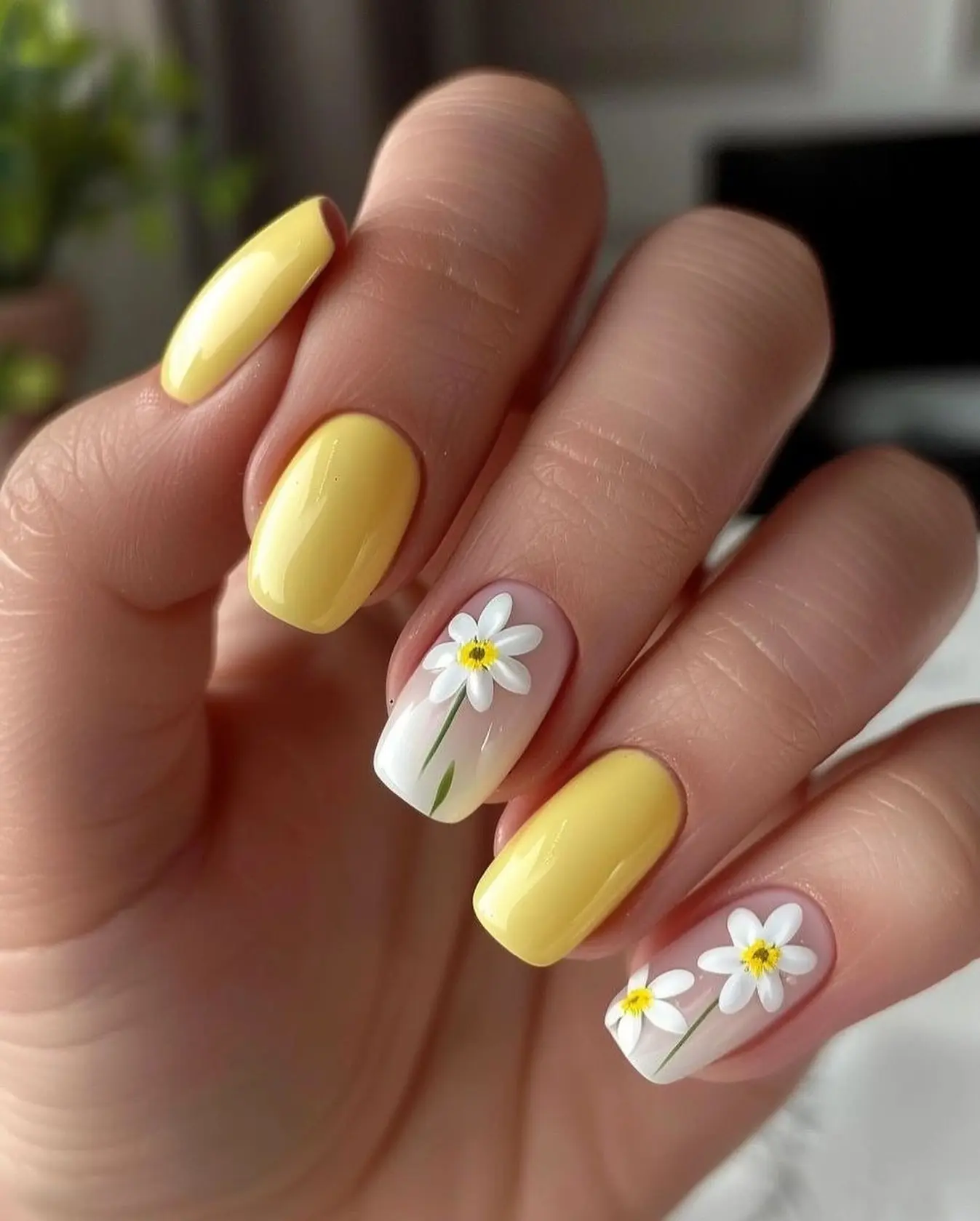 nail design ideas yellow 5