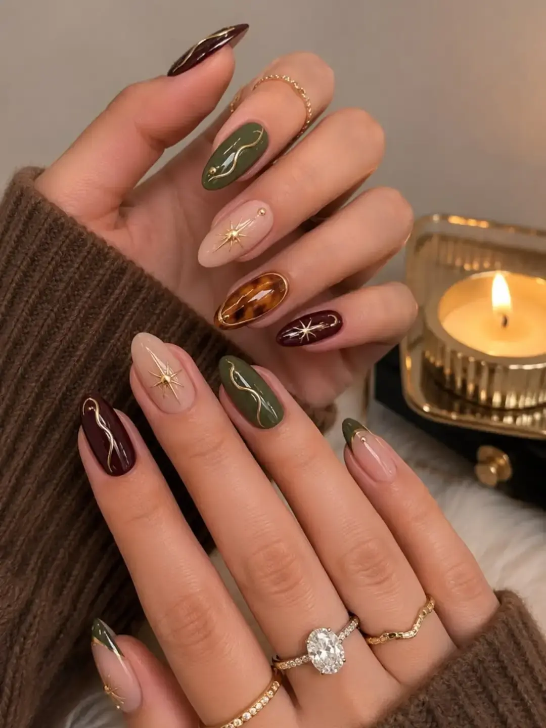 nails to match brown dress 11 1