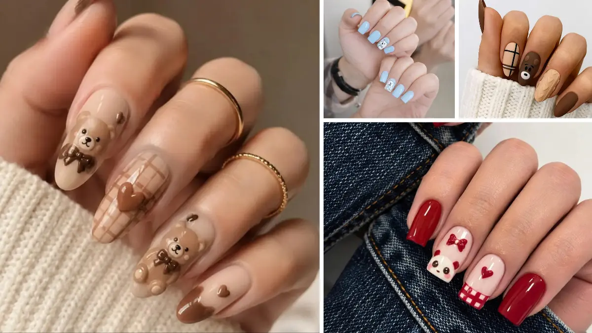 bear nails designs bear nails designs