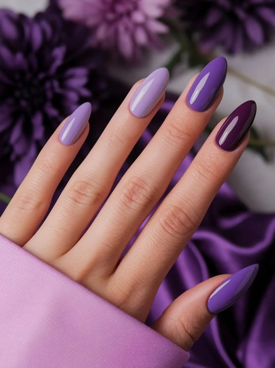 nails that match with purple dress 13