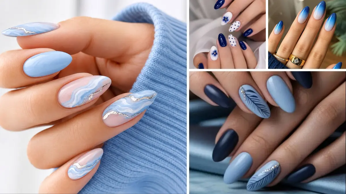 nails to match blue dress nails to match blue dress