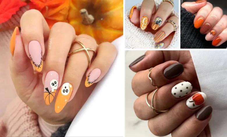 pumpkin nail ideas